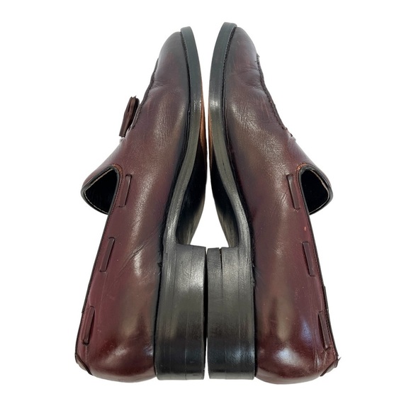 Freeman Free-Flex Men’s Burgundy Leather Tassel Loafers Size 10.5 D - Picture 9 of 11
